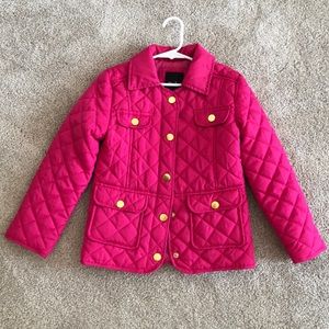 EUC Girls Pink Quilted Jacket